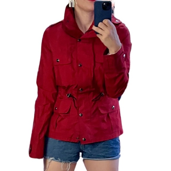 Burberry Red Utility Jacket (Size: S) - Picture 8 of 12